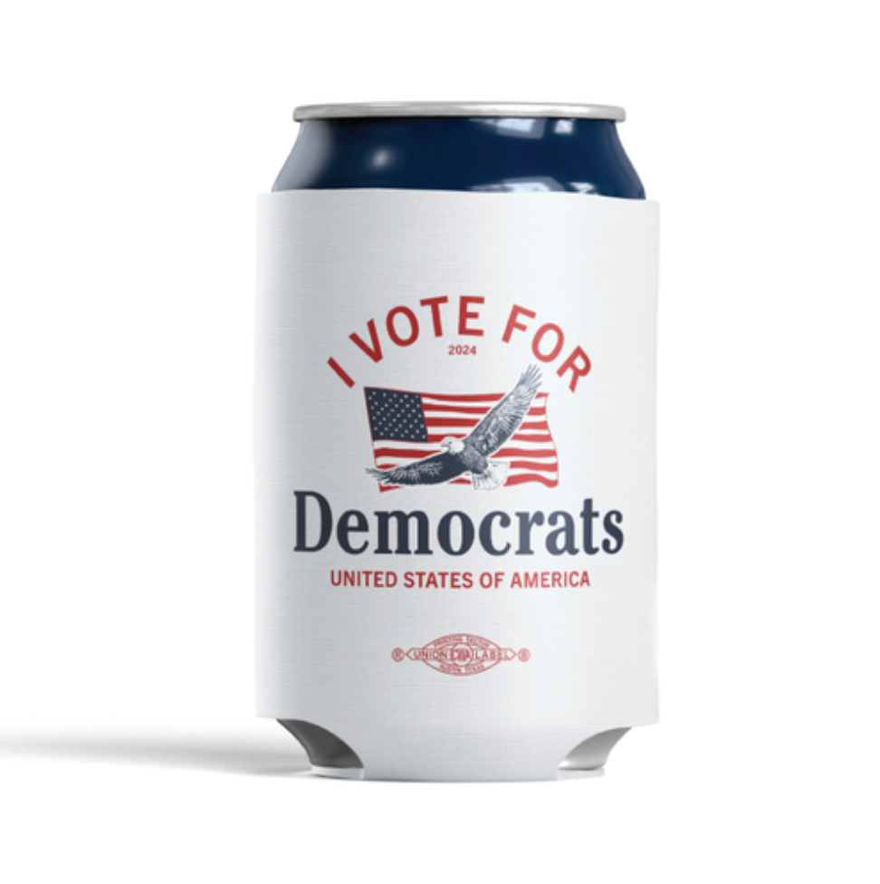 I Vote For Democrats Can Cooler (Eagle Version)